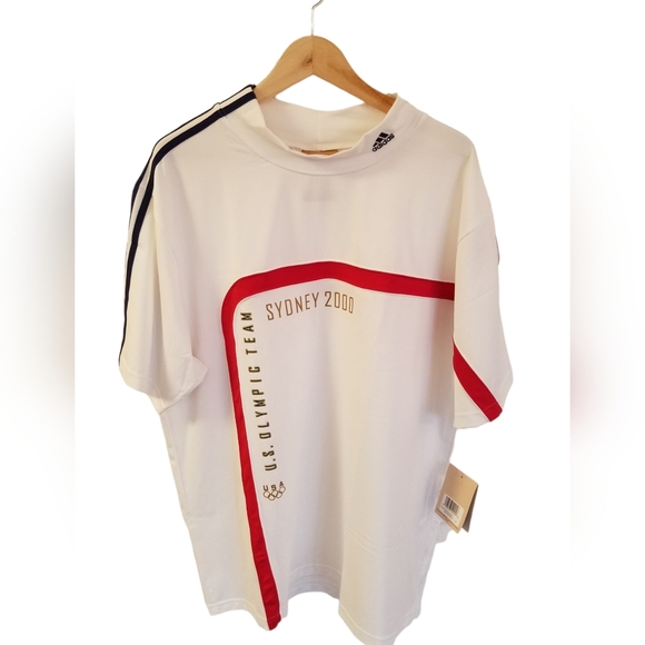 2000 adidas US Olympic TeamSydney Australia Short Sleeve Soccer Football XL